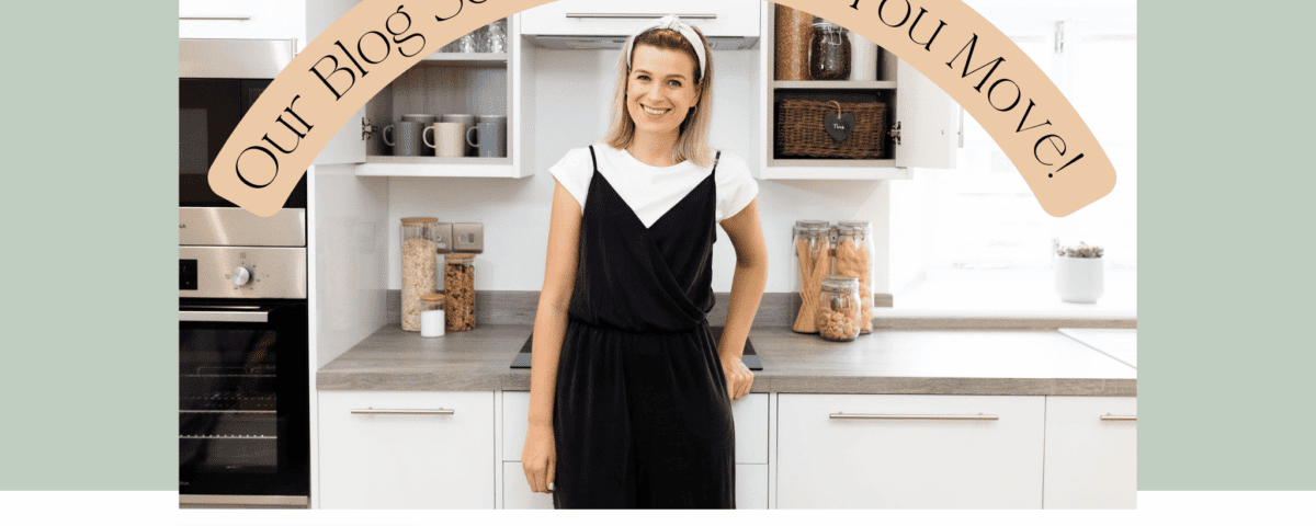 a woman in a kitchen